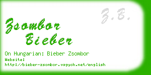 zsombor bieber business card